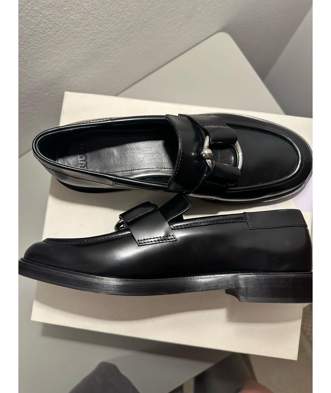 3JUIN Черные кожаные лоферы, фото 4