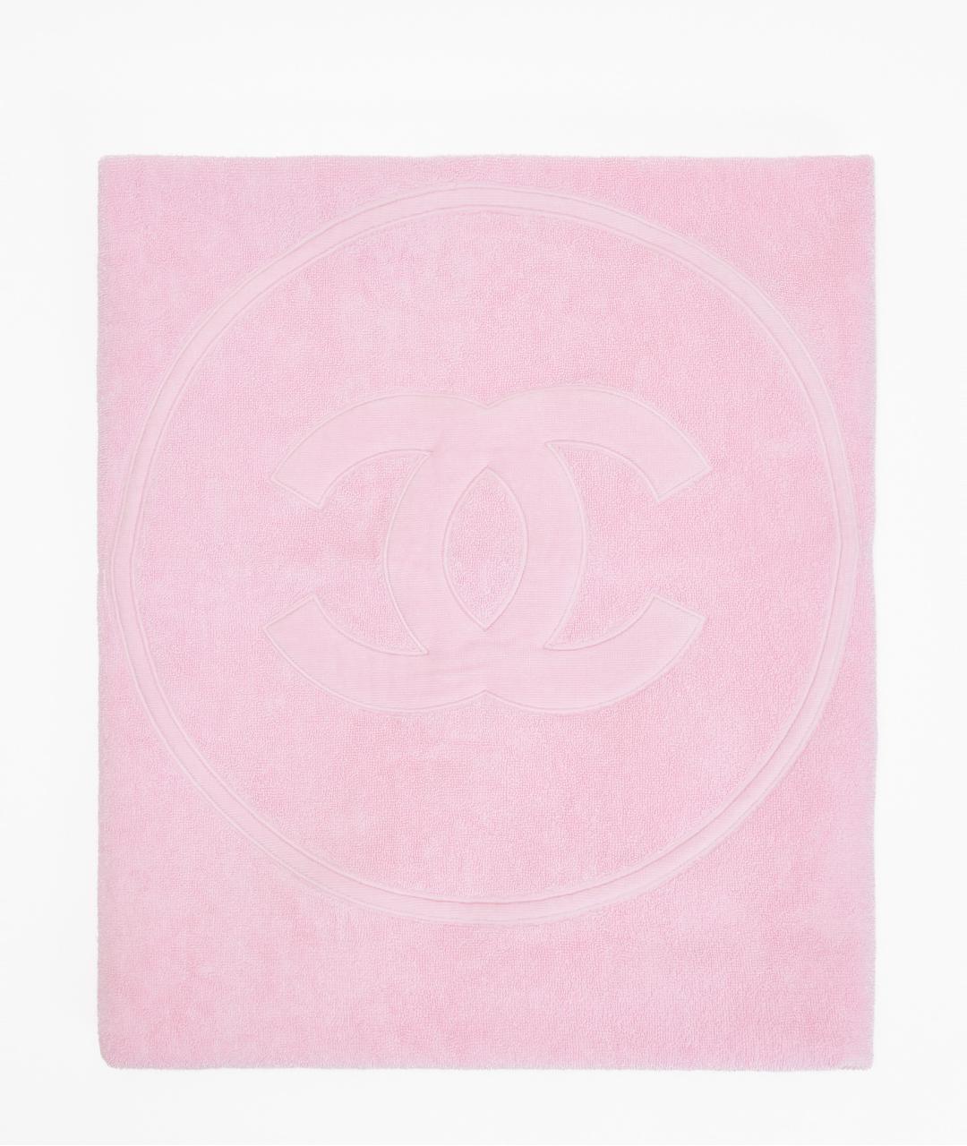 CHANEL Розовая хлопковая пляжная сумка, фото 5