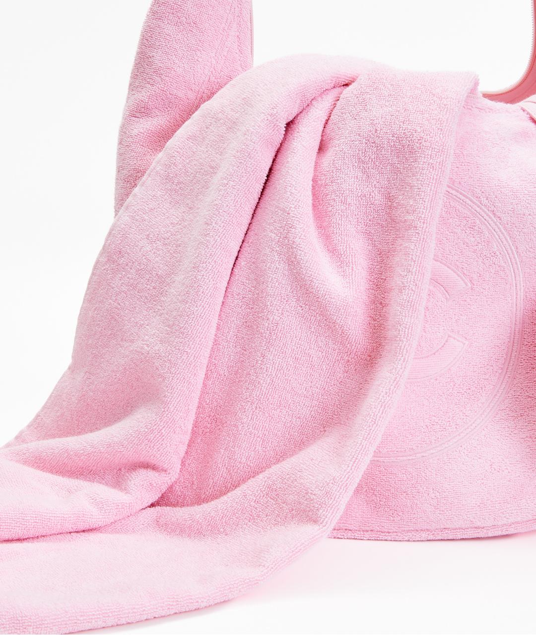 CHANEL Розовая хлопковая пляжная сумка, фото 6