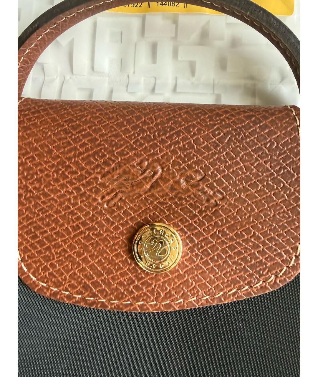 LONGCHAMP Черная сумка с короткими ручками, фото 5