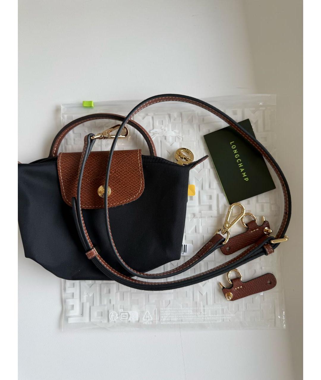 LONGCHAMP Черная сумка с короткими ручками, фото 2