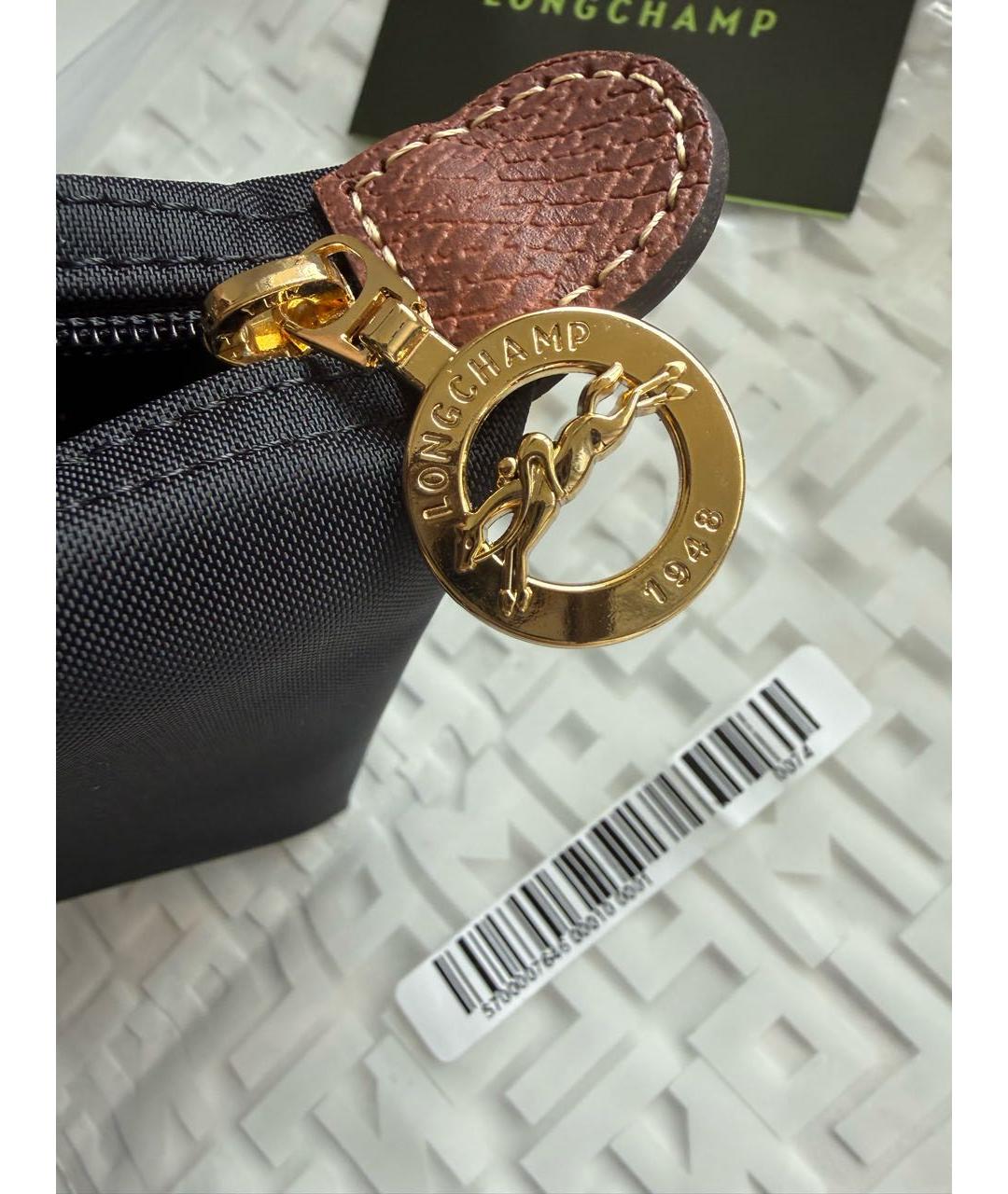 LONGCHAMP Черная сумка с короткими ручками, фото 6