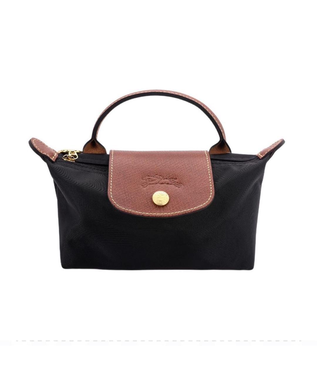 LONGCHAMP Черная сумка с короткими ручками, фото 9