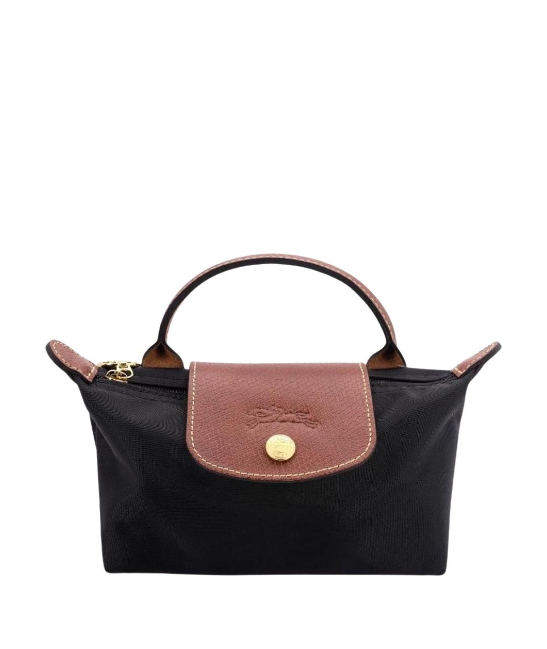 LONGCHAMP Черная сумка с короткими ручками, фото 1