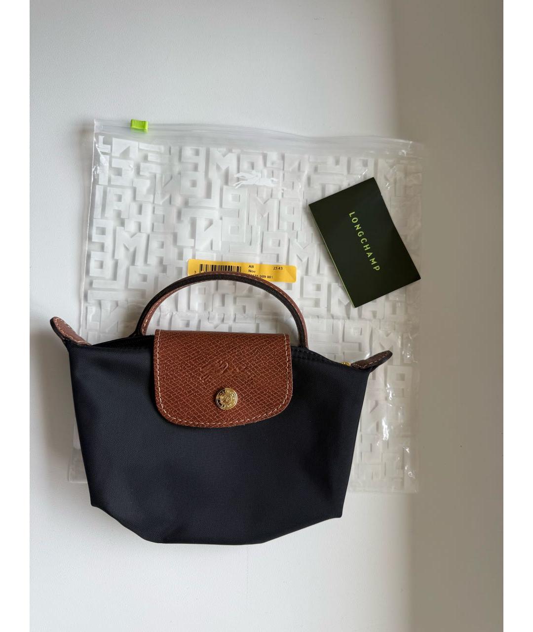 LONGCHAMP Черная сумка с короткими ручками, фото 3