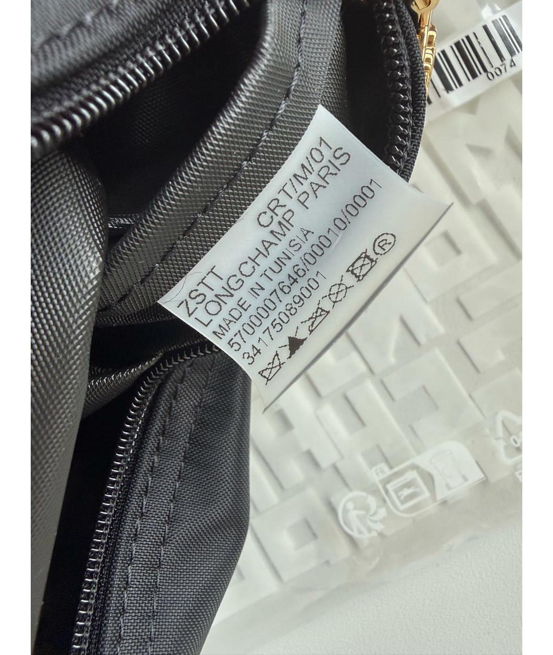 LONGCHAMP Черная сумка с короткими ручками, фото 8