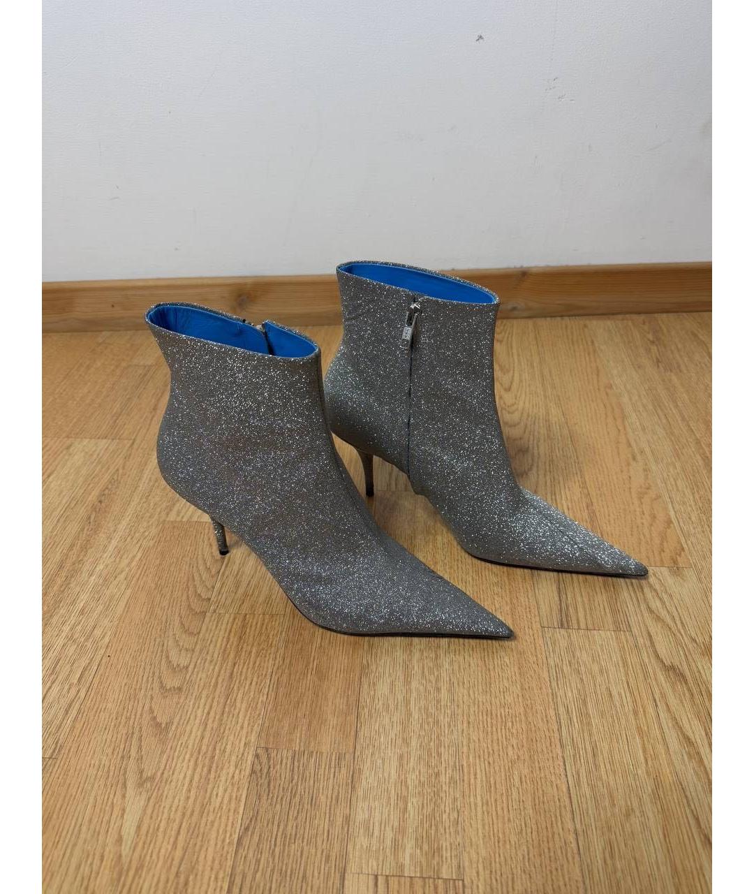 BALENCIAGA Серебряные ботильоны, фото 8