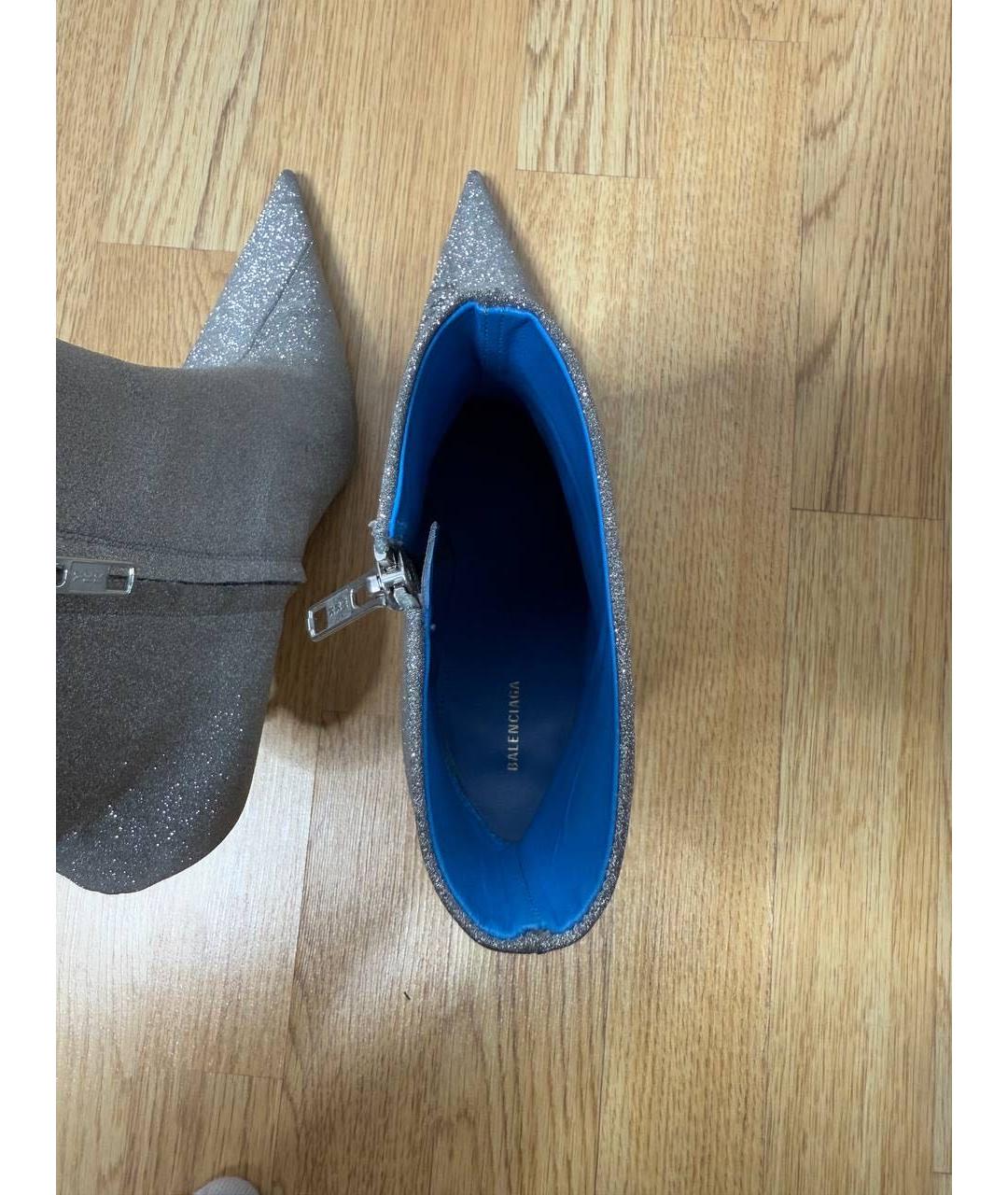 BALENCIAGA Серебряные ботильоны, фото 3