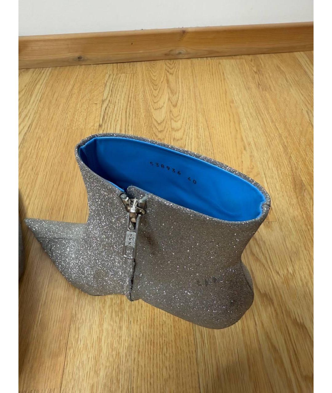 BALENCIAGA Серебряные ботильоны, фото 6
