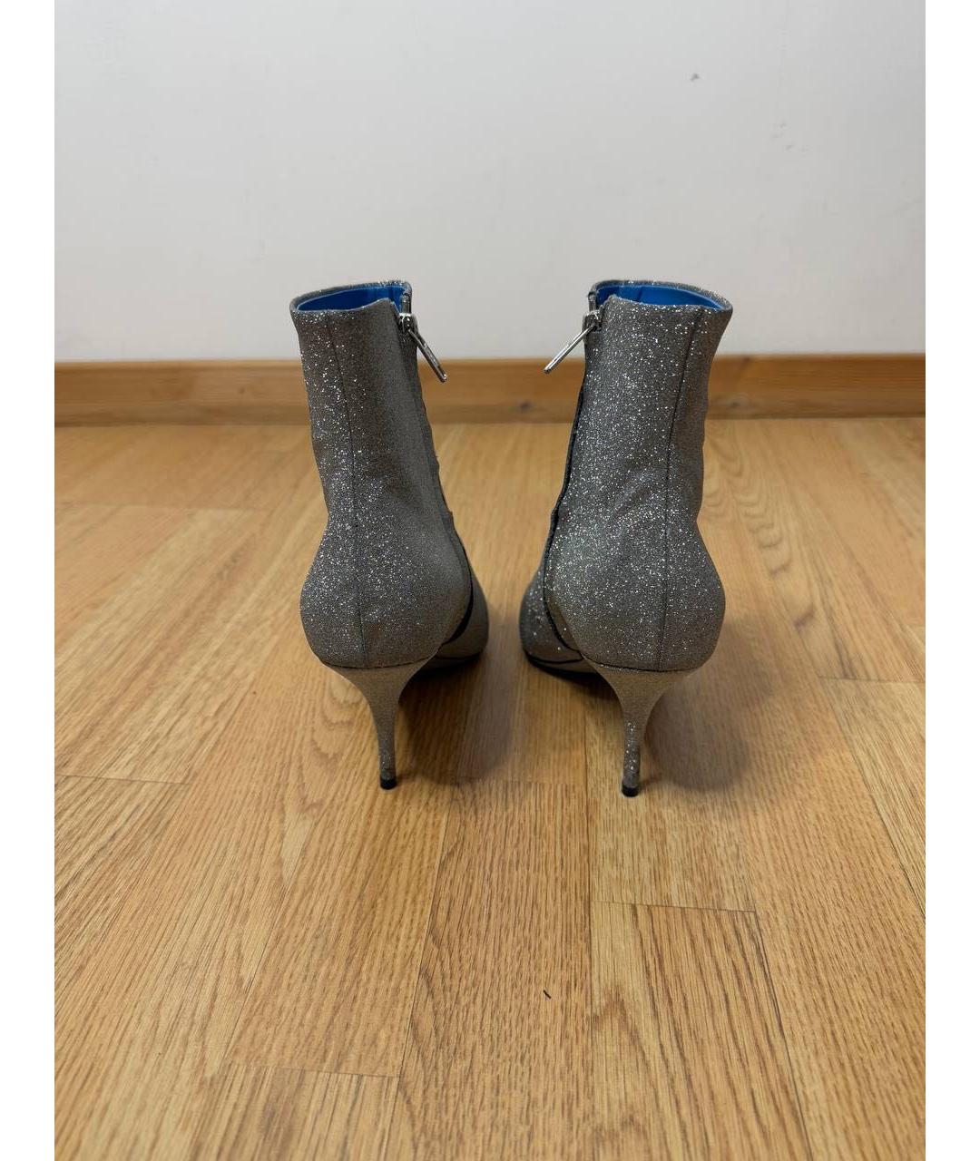 BALENCIAGA Серебряные ботильоны, фото 4