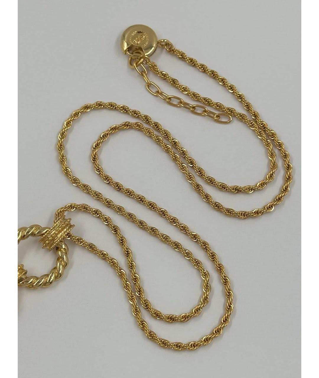 SONIA RYKIEL Золотой позолоченный кулон, фото 3