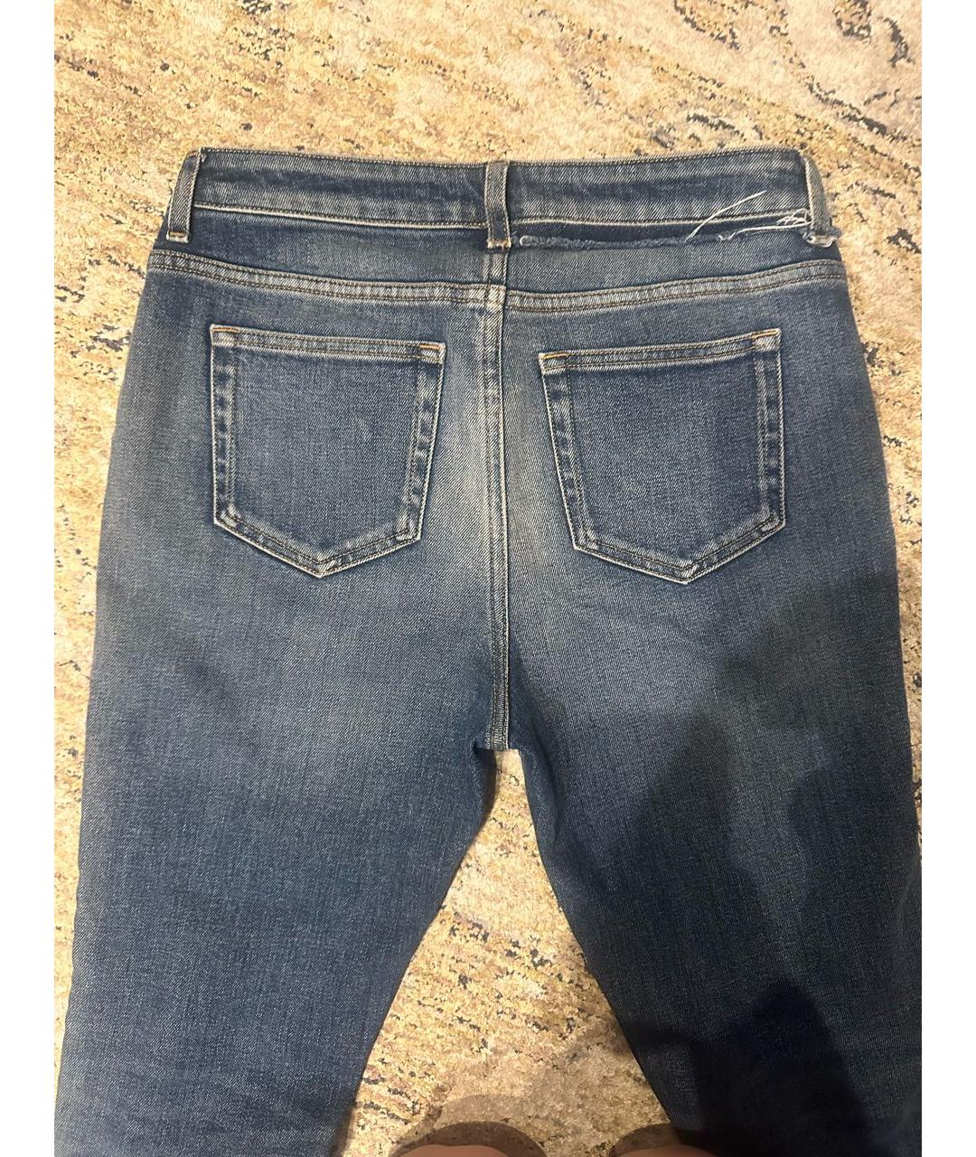 SAINT LAURENT Синие хлопковые джинсы слим, фото 6