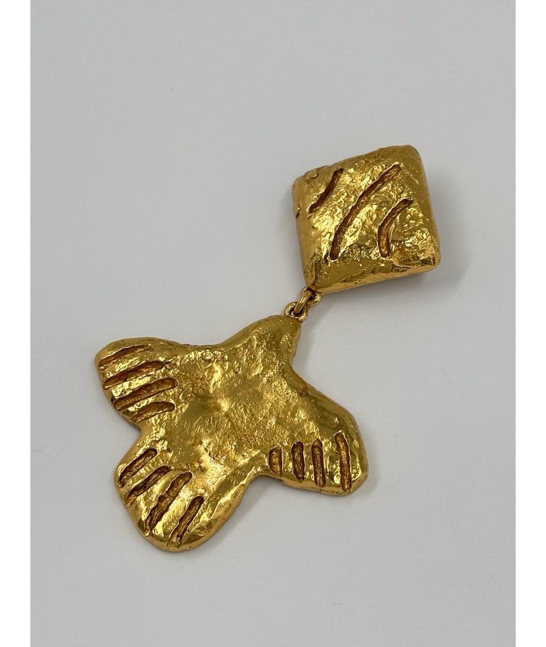 SONIA RYKIEL Золотая позолоченная булавка / брошь, фото 2