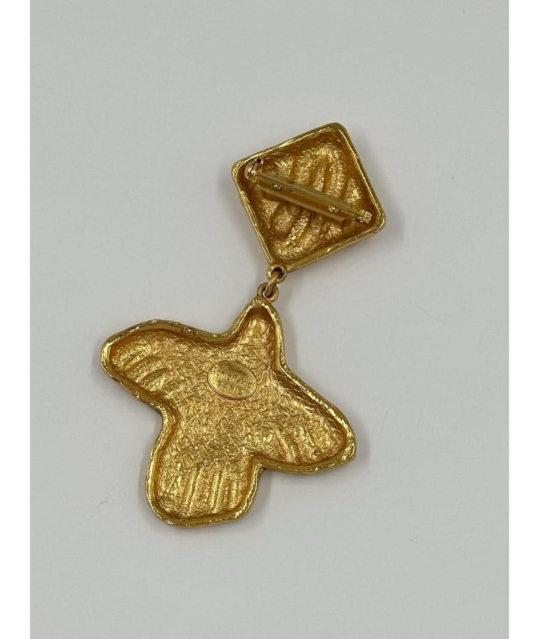 SONIA RYKIEL Золотая позолоченная булавка / брошь, фото 4