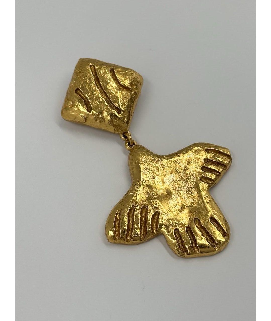 SONIA RYKIEL Золотая позолоченная булавка / брошь, фото 3