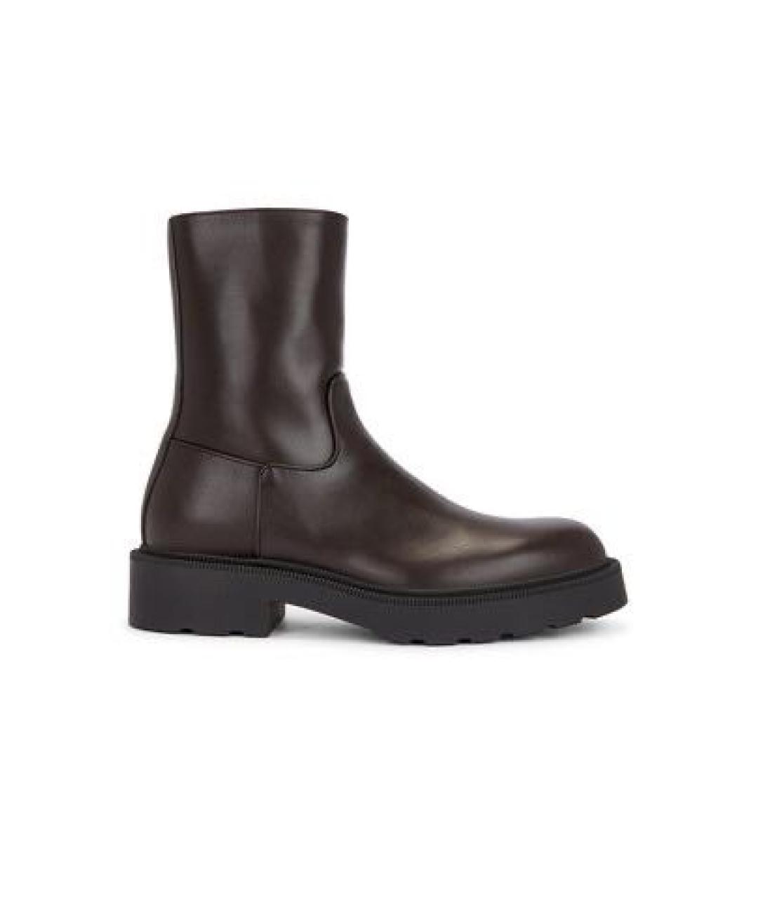 THE ROW Коричневые кожаные ботинки, фото 1