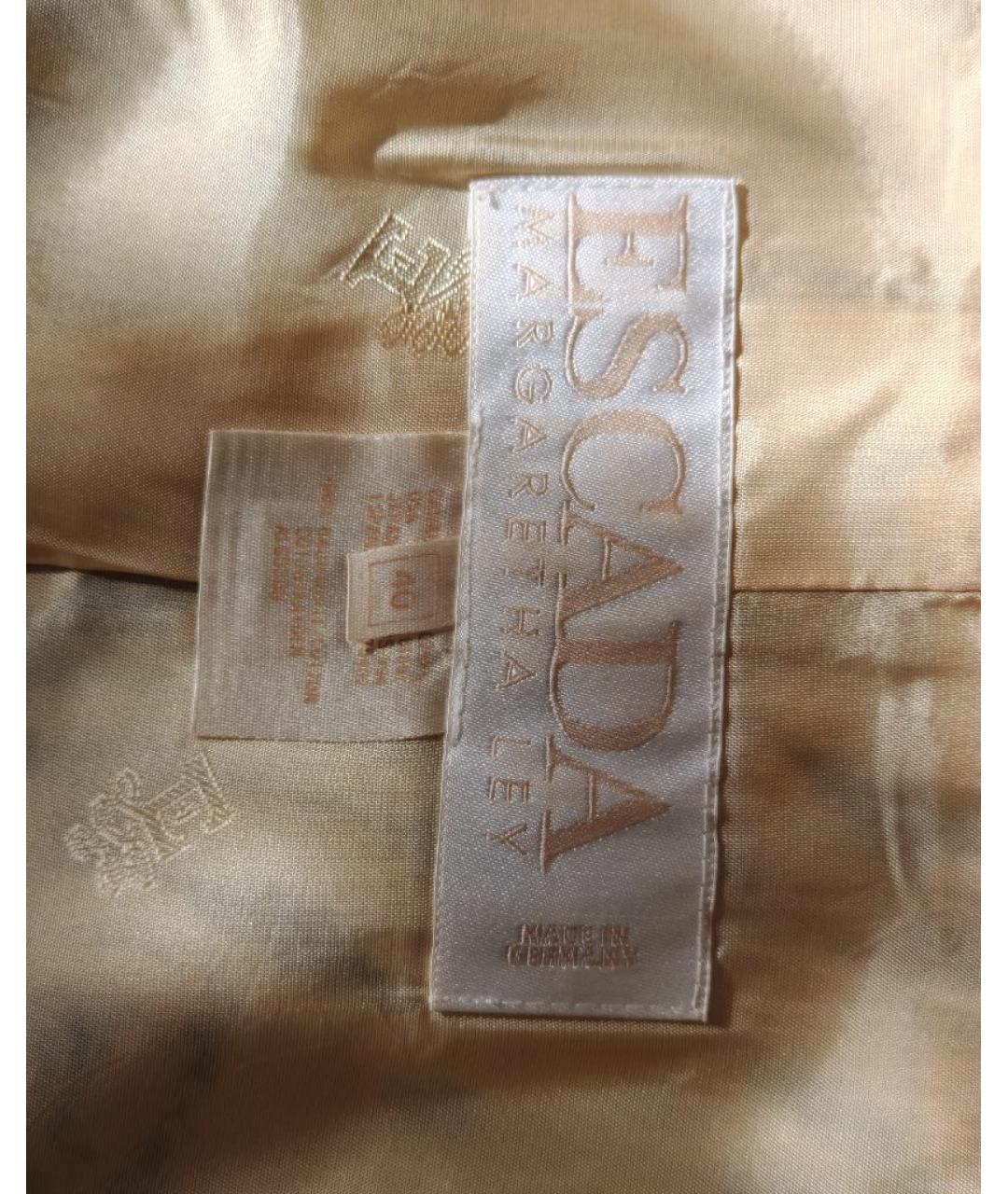 ESCADA Желтый хлопковый жакет/пиджак, фото 9