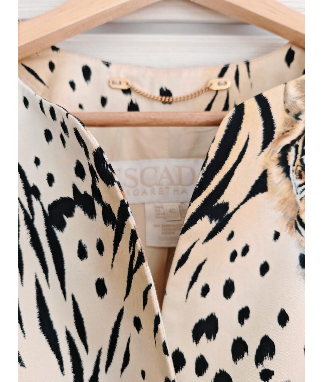 ESCADA Желтый хлопковый жакет/пиджак, фото 3