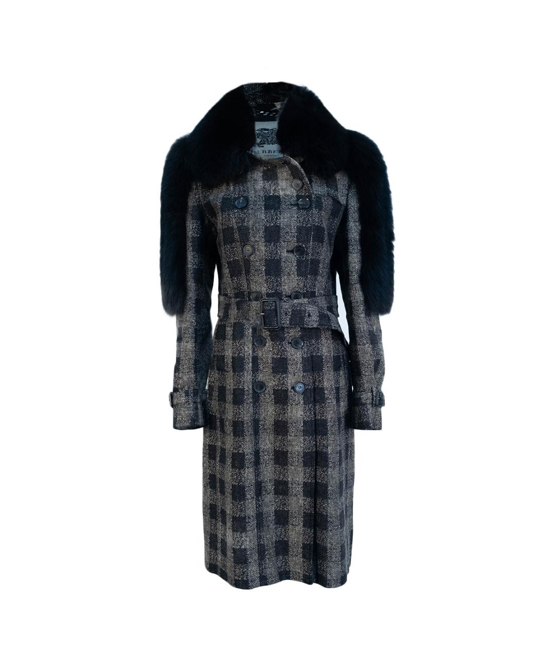 BURBERRY Черное пальто, фото 1