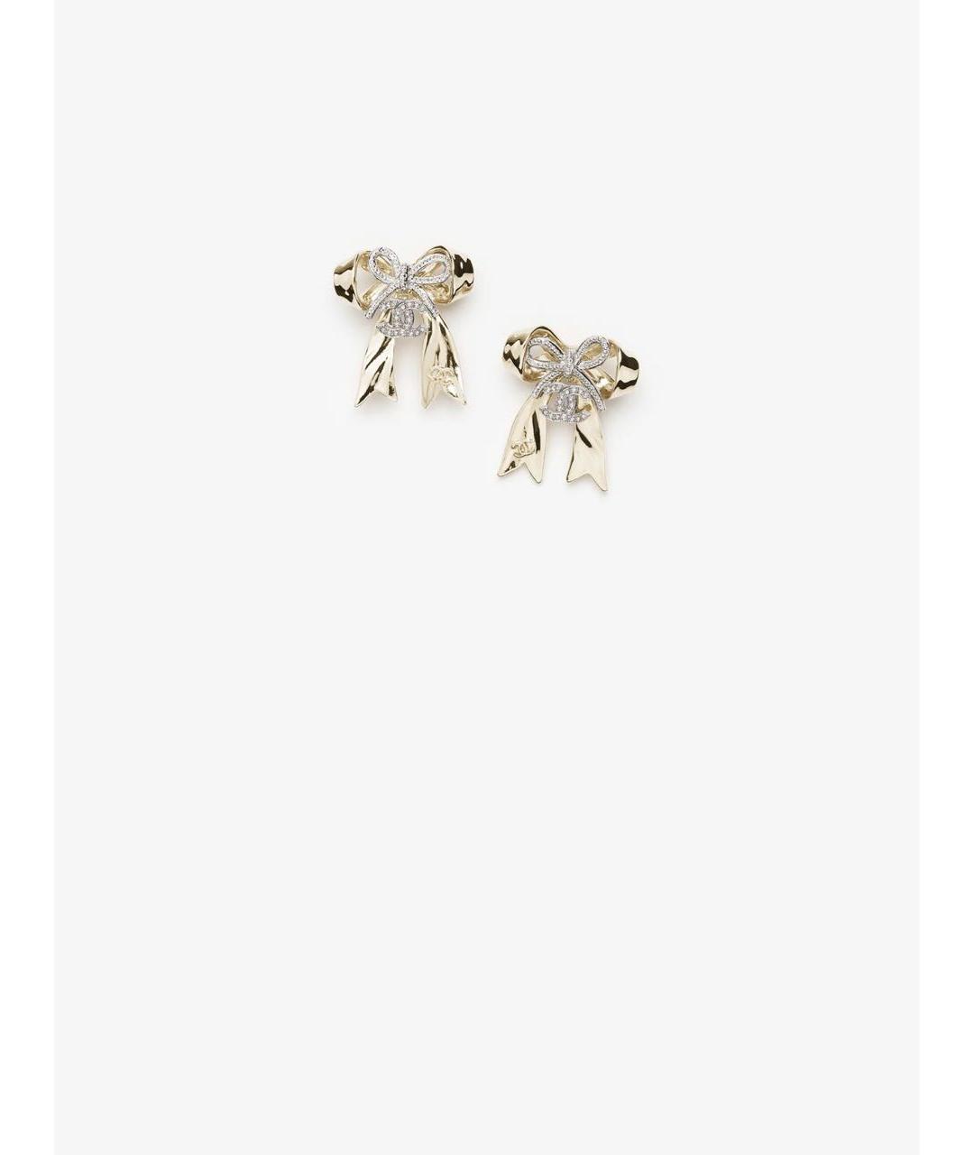 CHANEL Серебряные металлические серьги, фото 2