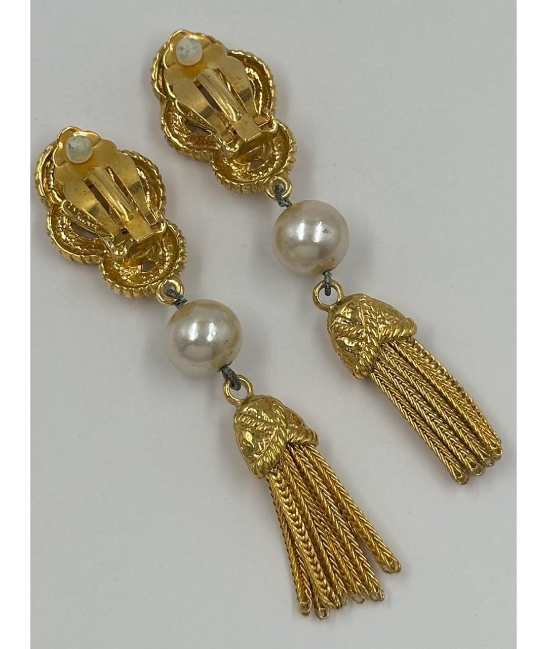 SONIA RYKIEL Золотые позолоченные клипсы, фото 5