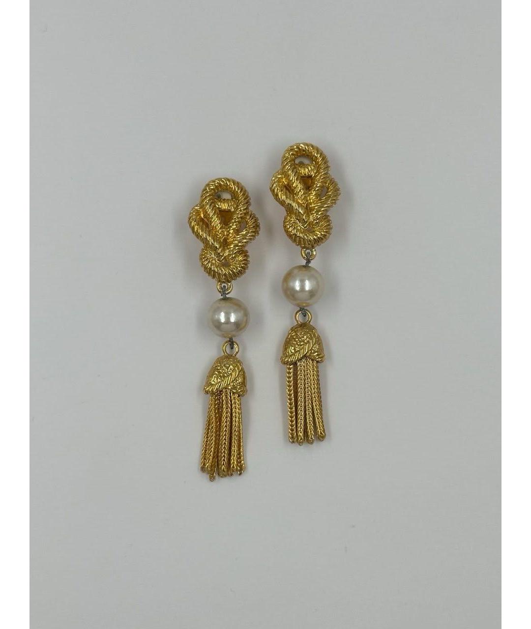 SONIA RYKIEL Золотые позолоченные клипсы, фото 8