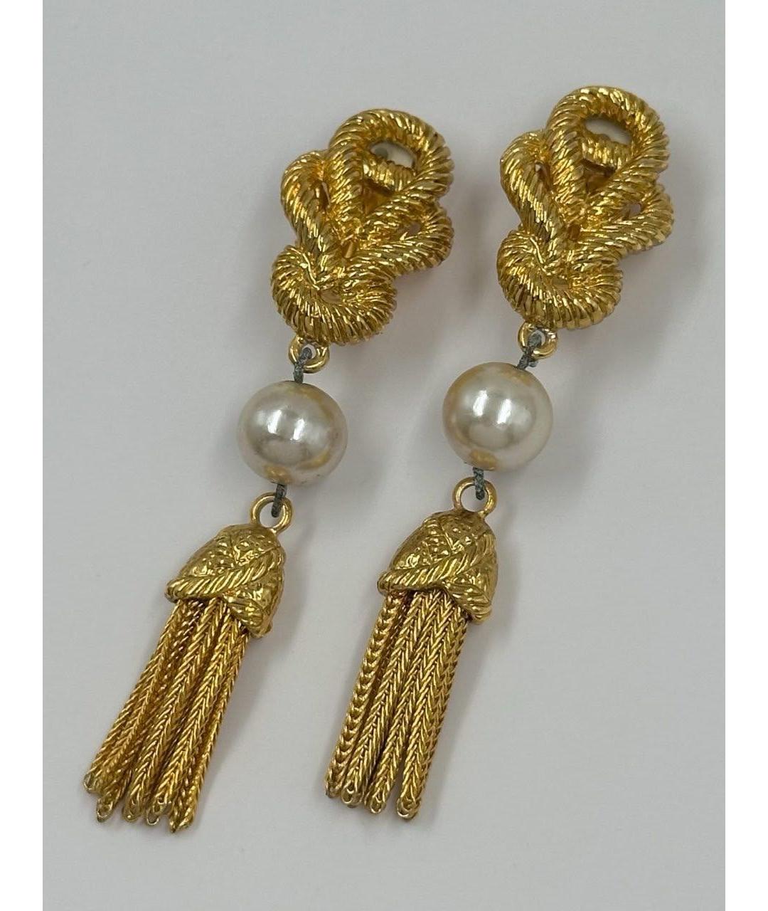 SONIA RYKIEL Золотые позолоченные клипсы, фото 2