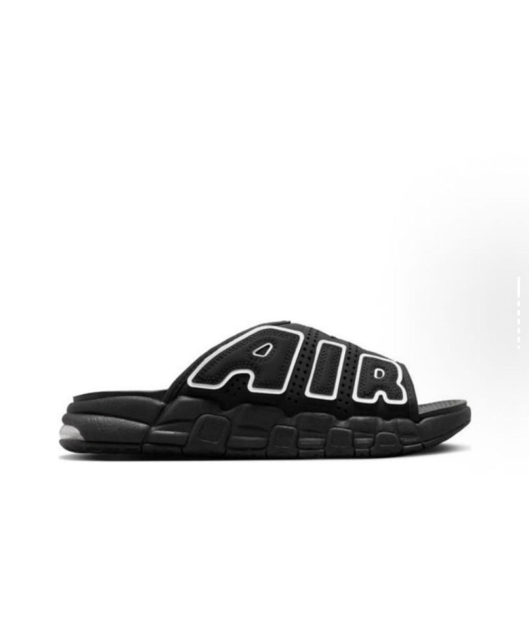 NIKE Черные резиновые шлепанцы, фото 4