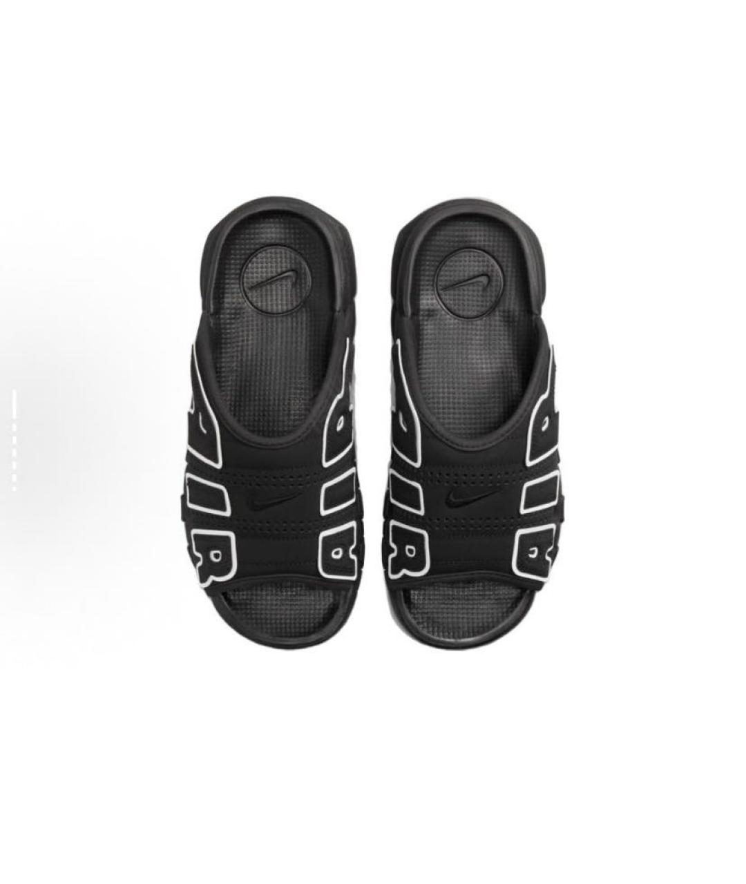 NIKE Черные резиновые шлепанцы, фото 2