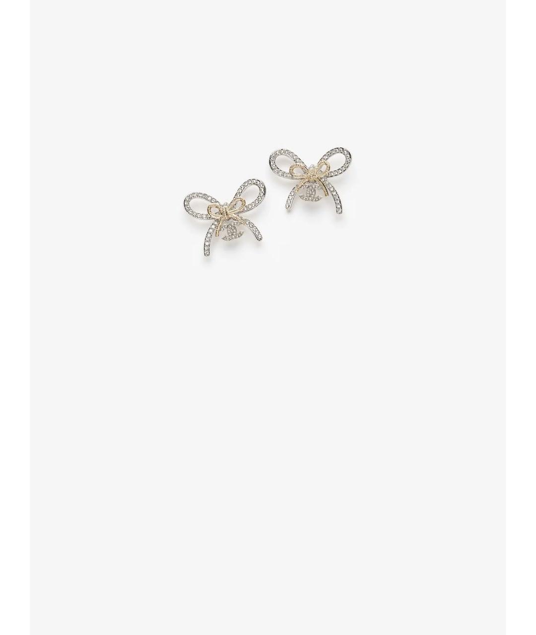 CHANEL Серебряные металлические серьги, фото 2