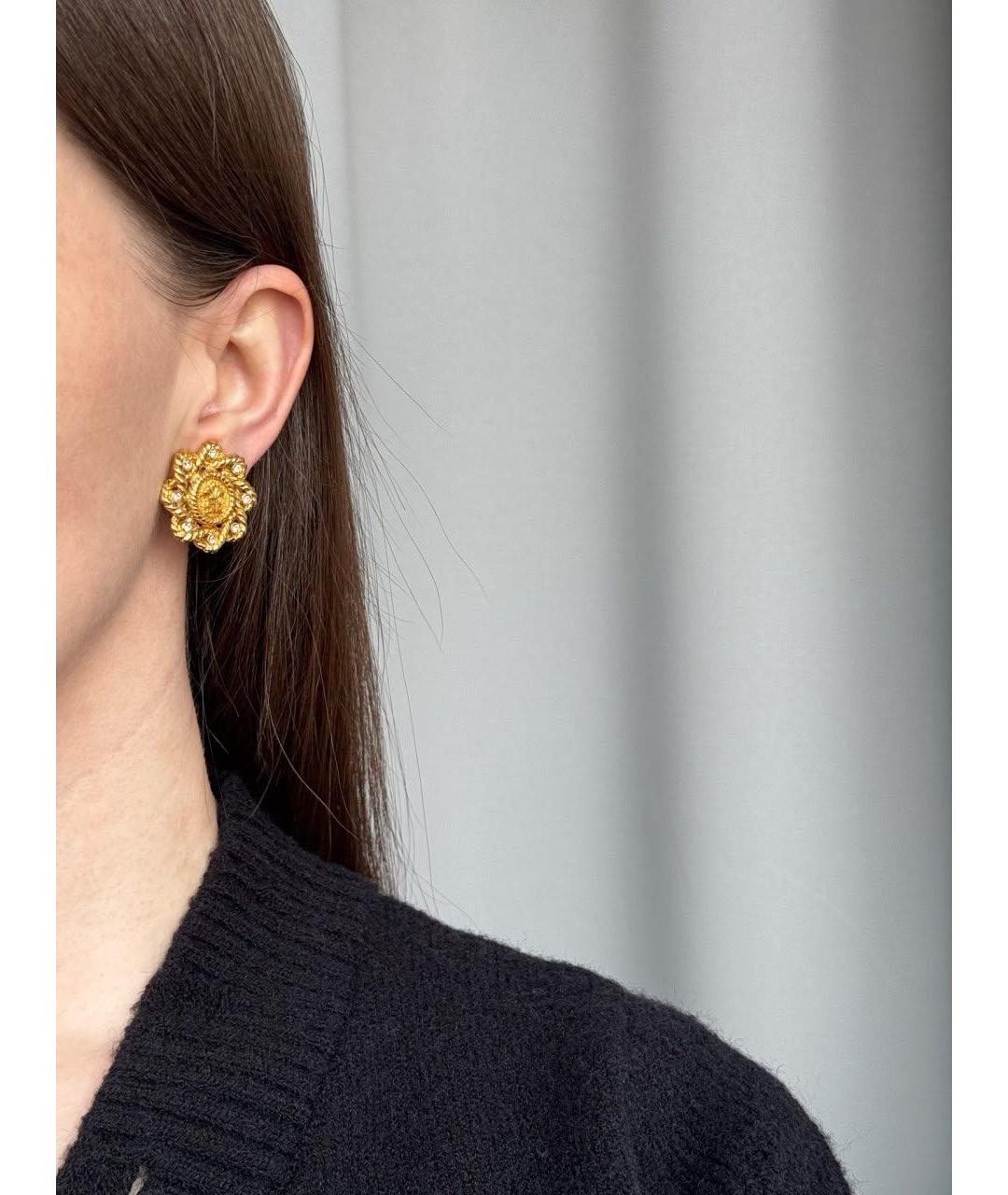 SONIA RYKIEL Золотые позолоченные клипсы, фото 6