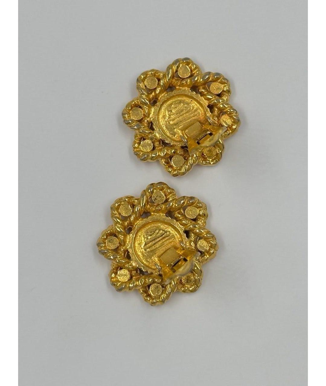 SONIA RYKIEL Золотые позолоченные клипсы, фото 5