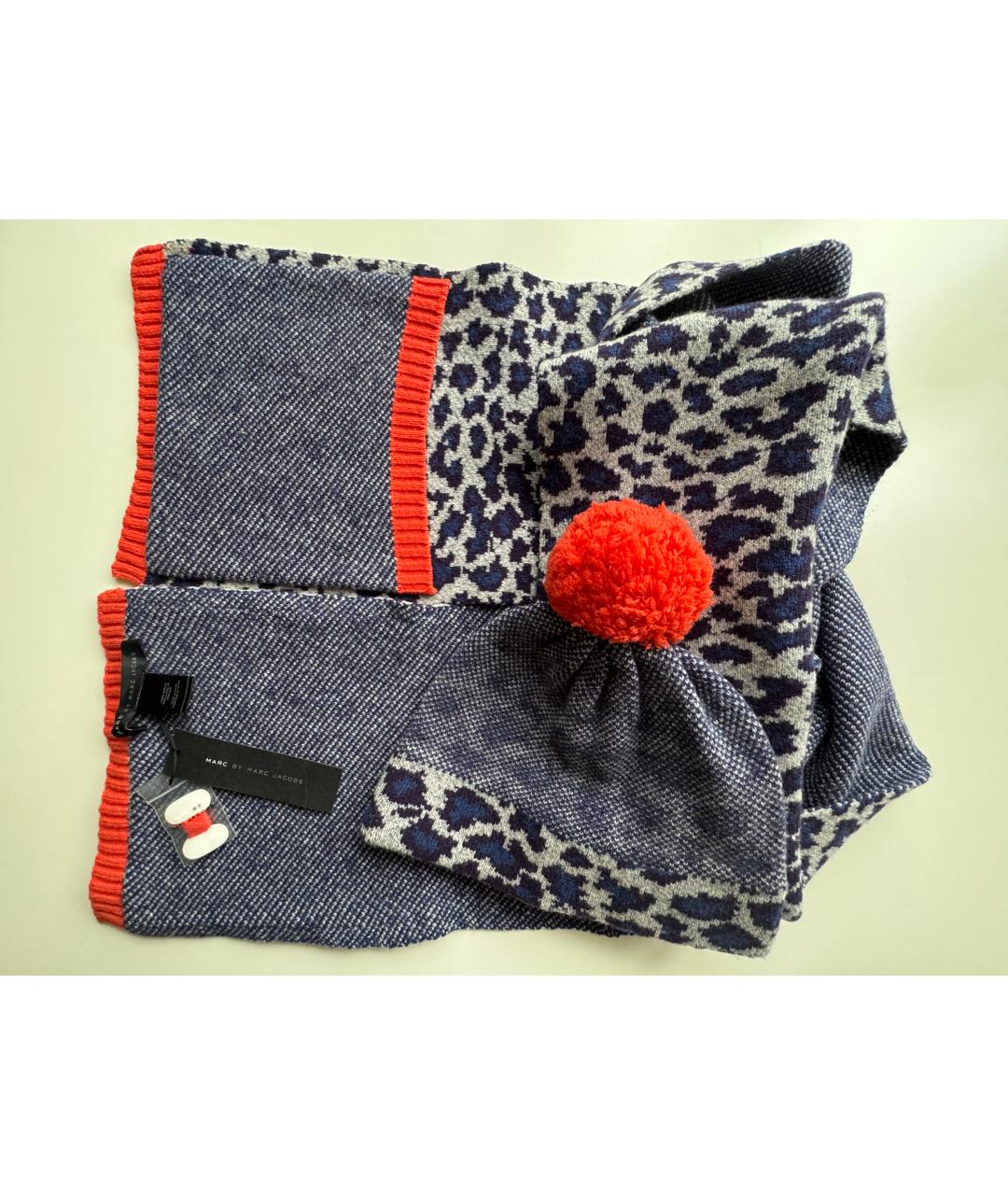 MARC BY MARC JACOBS Синяя шерстяная шапка, фото 2