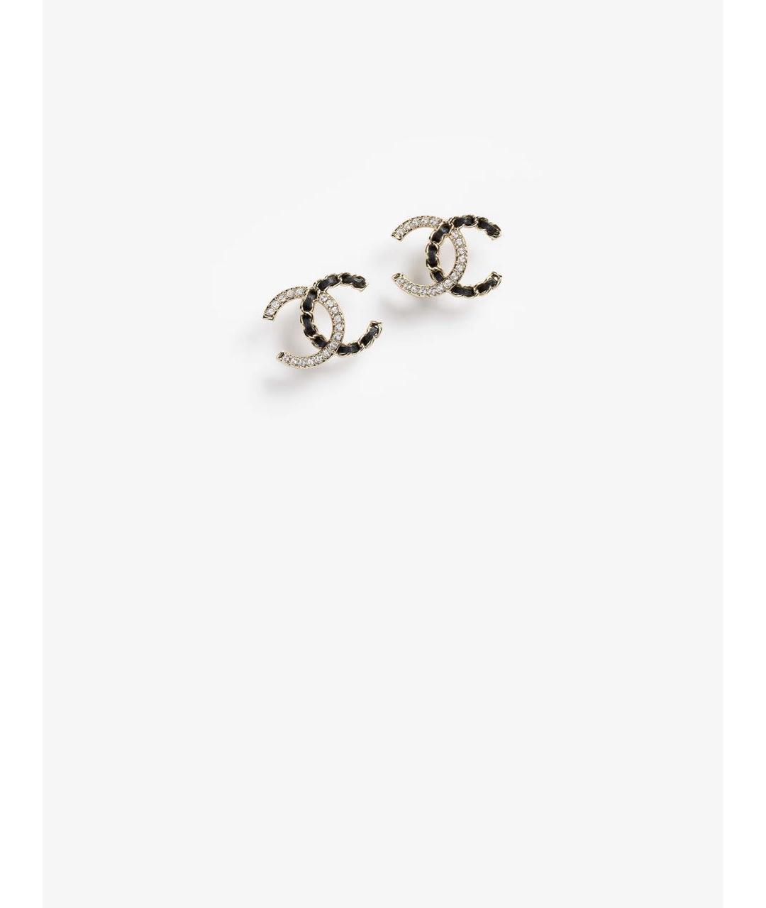 CHANEL Золотые металлические серьги, фото 2