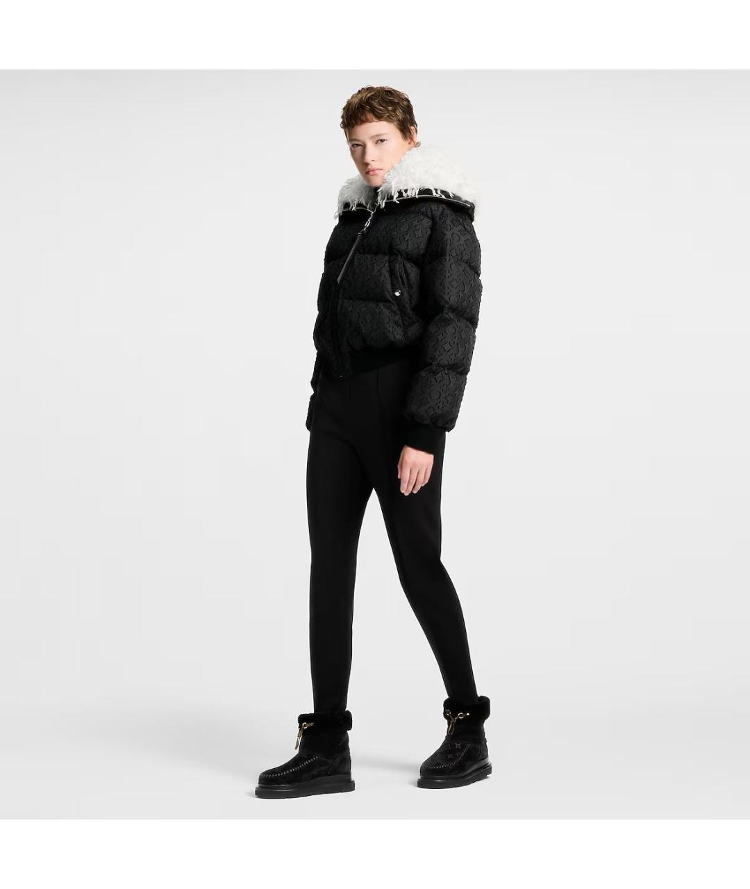 LOUIS VUITTON Черные кожаные ботинки, фото 2