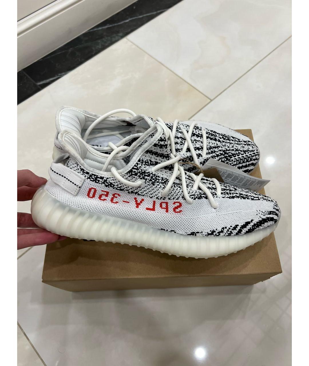 ADIDAS YEEZY Белые низкие кроссовки / кеды, фото 5