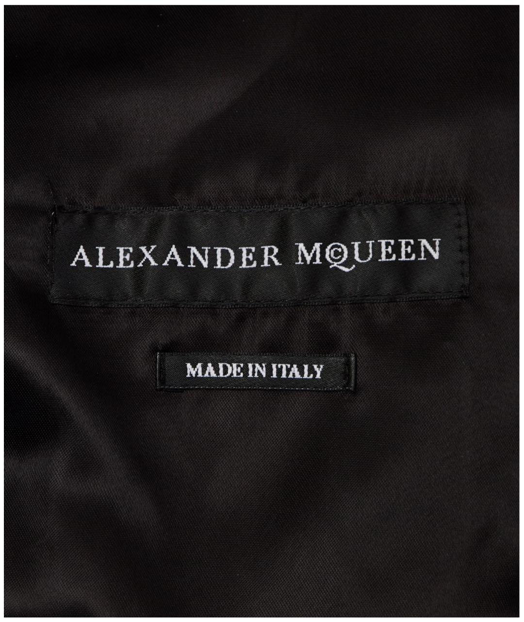 ALEXANDER MCQUEEN Черная кашемировая куртка, фото 6