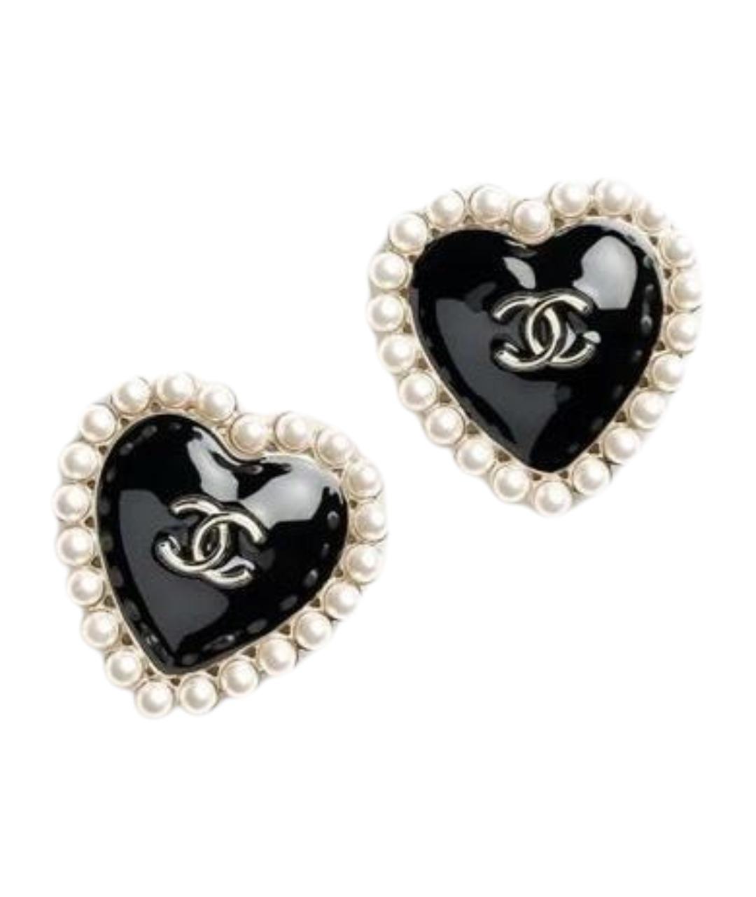 CHANEL Золотые металлические серьги, фото 1