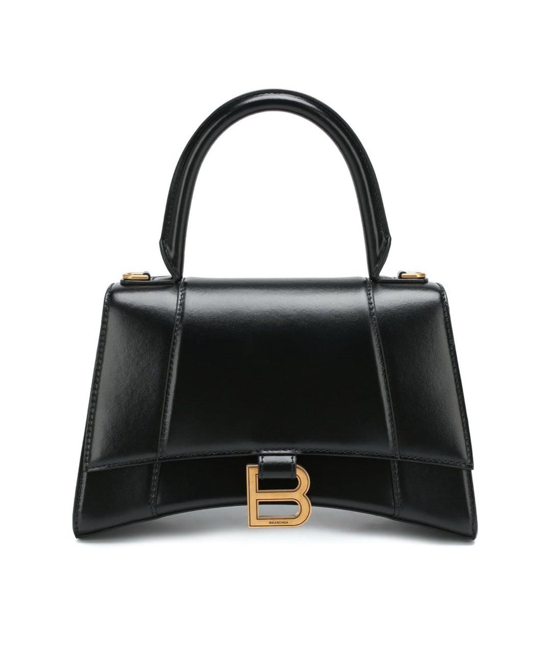 BALENCIAGA Черная кожаная сумка с короткими ручками, фото 7