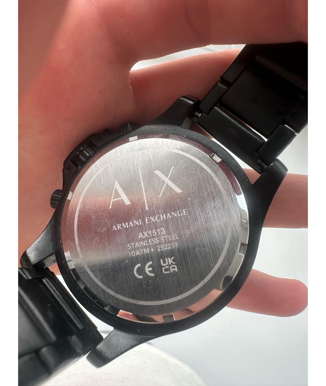 ARMANI EXCHANGE Черные стальные часы, фото 2