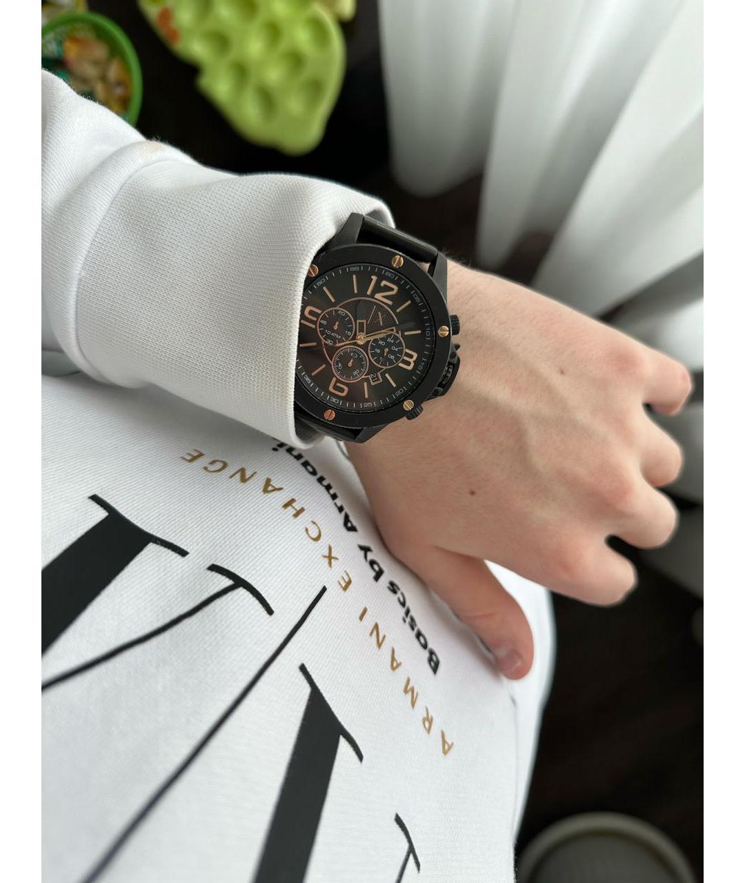 ARMANI EXCHANGE Черные стальные часы, фото 5