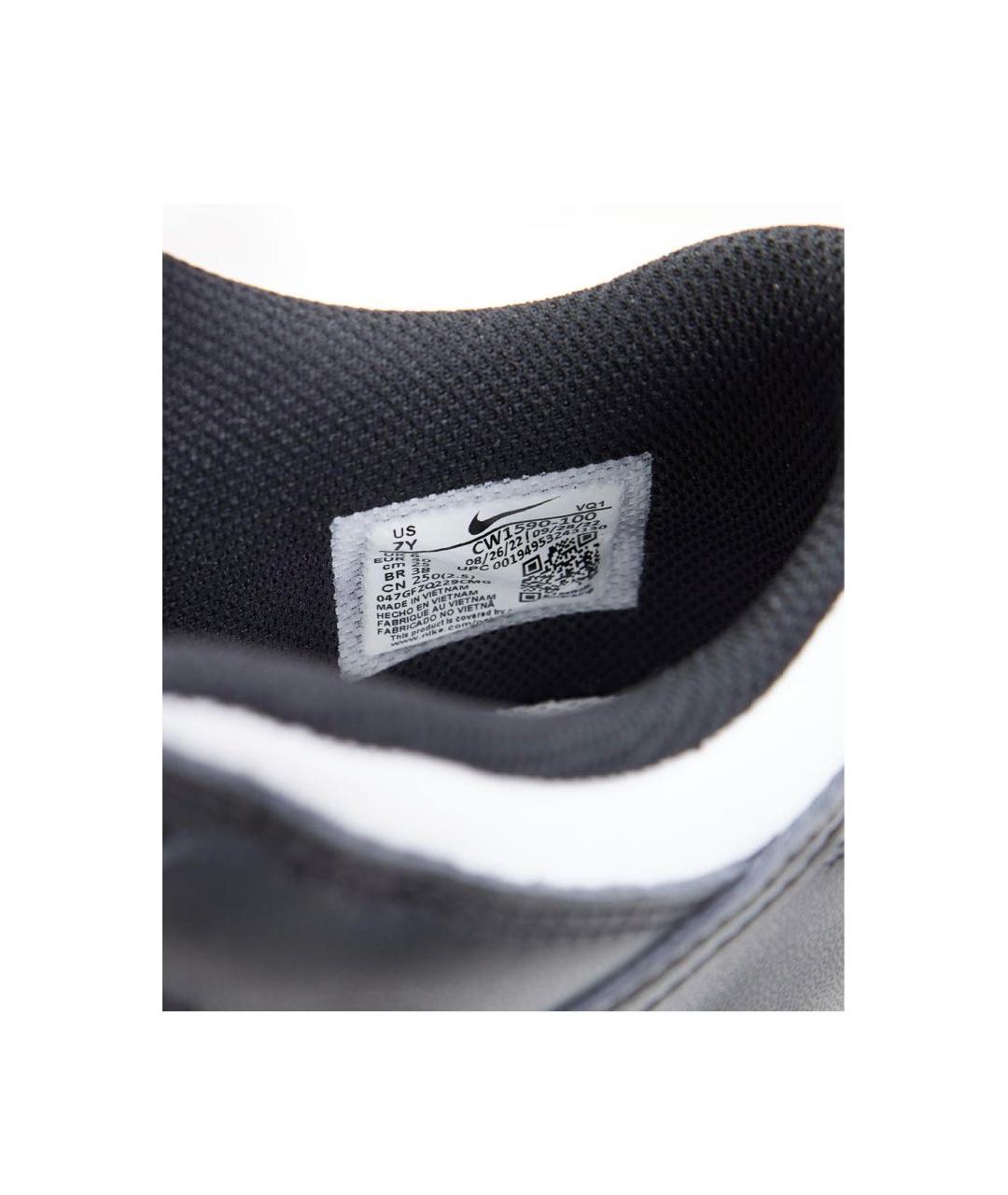 NIKE Черные кожаные кеды, фото 5