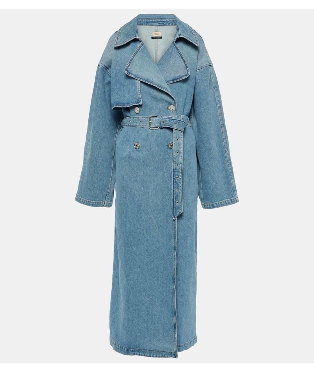 7 FOR ALL MANKIND Синий деним тренч/плащ, фото 5