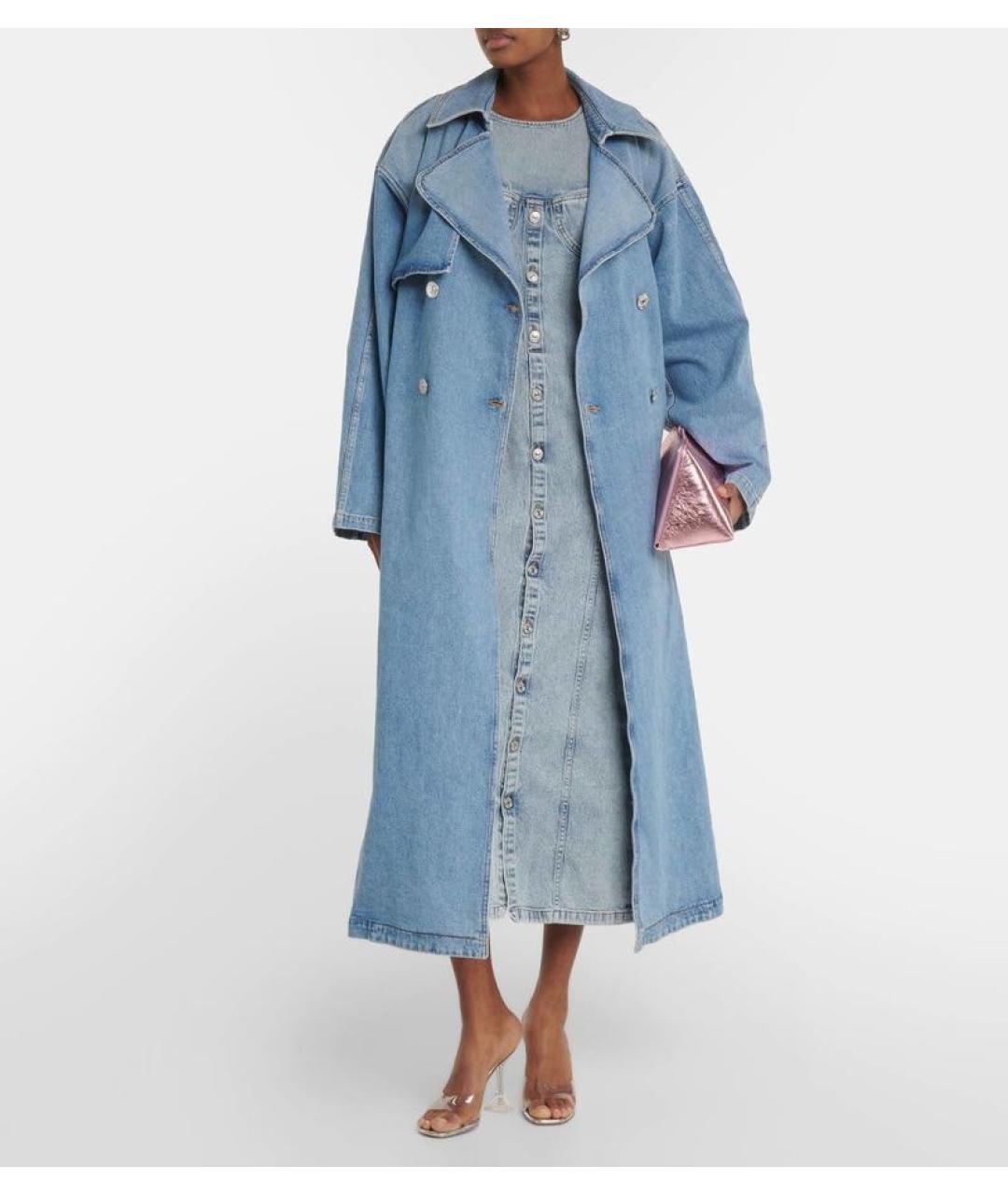 7 FOR ALL MANKIND Синий деним тренч/плащ, фото 4