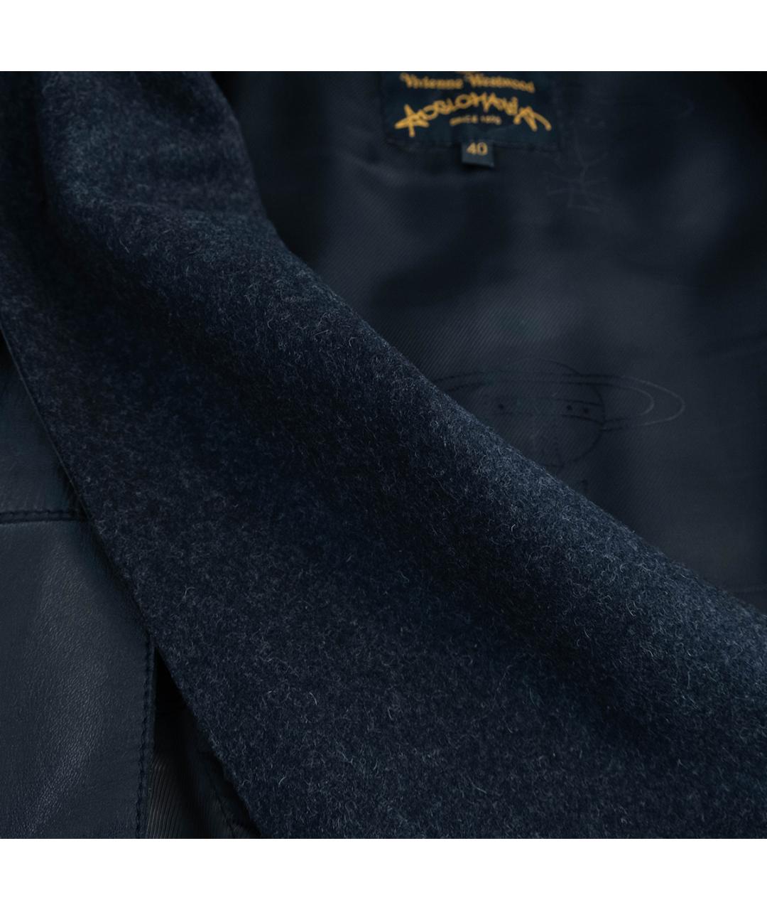 VIVIENNE WESTWOOD Черная кожаная куртка, фото 4