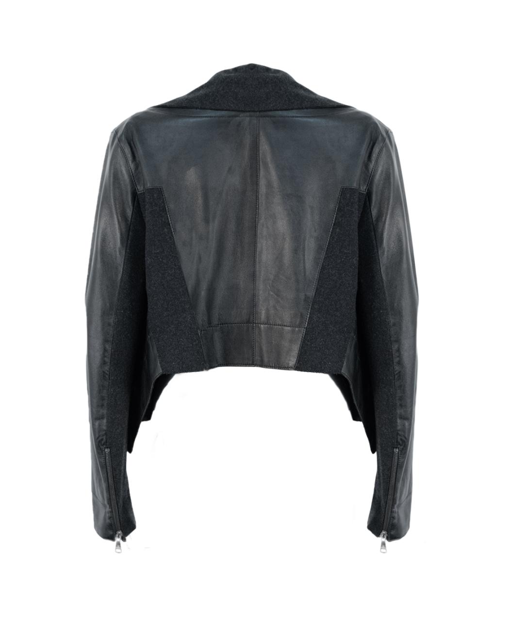 VIVIENNE WESTWOOD Черная кожаная куртка, фото 2