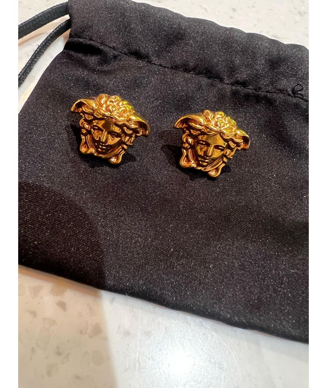 VERSACE Золотые металлические серьги, фото 6