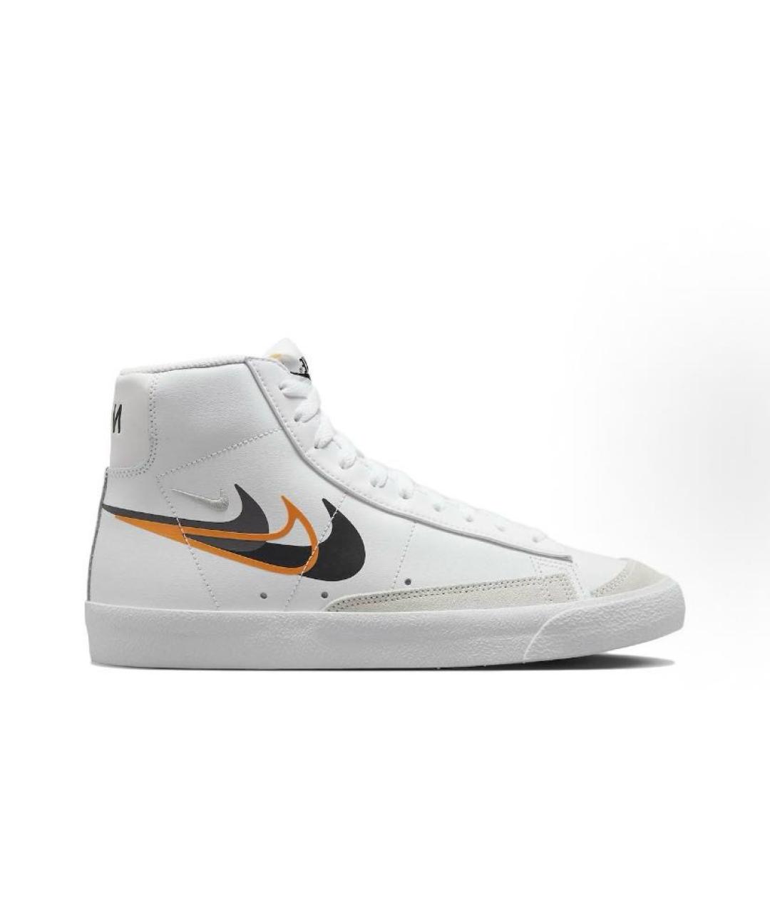 NIKE Белые кожаные кроссовки, фото 7