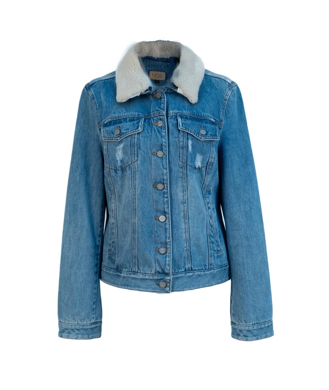 UGG AUSTRALIA Голубая деним куртка, фото 1
