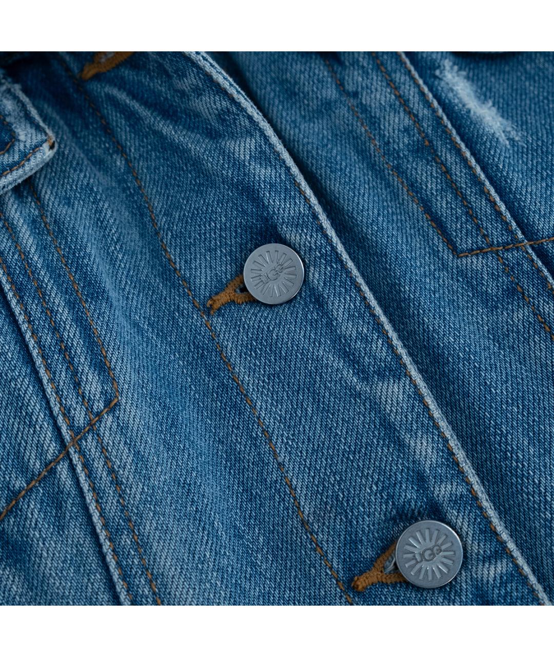 UGG AUSTRALIA Голубая деним куртка, фото 4